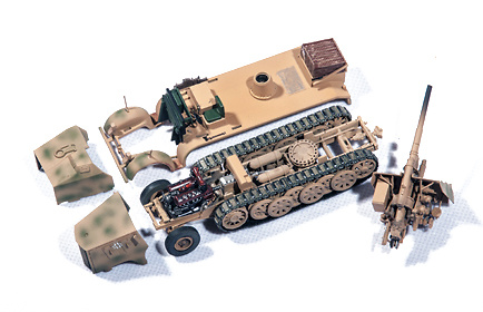 German Sd.kfz.8 DB9, Flak 18, 88 m.m., 1:72, PMA 