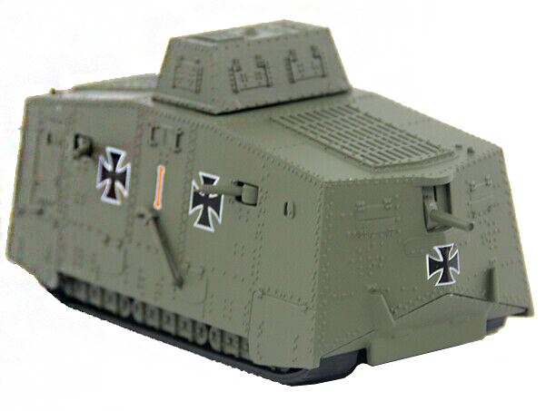 German Tank Sturmpanzerwagen A7V, WW1, 1: 100, Panzerkampf 