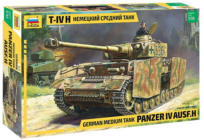 German medium tank Panzer IV Ausf.H, 1:35, Zvezda 