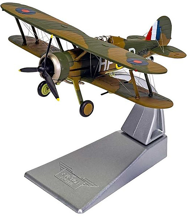 Gloster Gladiator MK2 HE-G, N5641, NO.263 Sqn, NorWay, 1940, 1:72, Corgi 