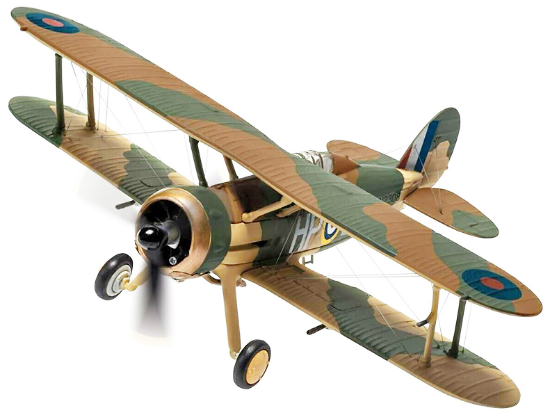 Gloster Gladiator Mk II, RAF, No.247 Sqn, N2308, RAF Roborough, Battle of Britain, August, 1940, 1:72, Corgi 