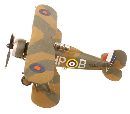 Gloster Gladiator Mk II, RAF, No.247 Sqn, N2308, RAF Roborough, Battle of Britain, August, 1940, 1:72, Corgi 