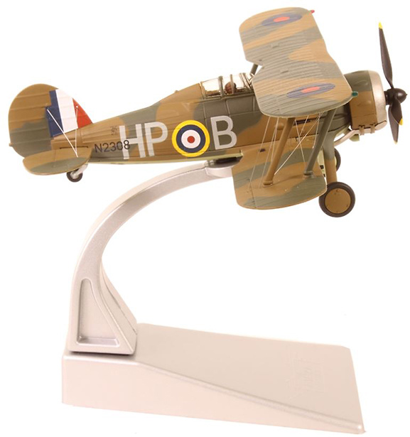 Gloster Gladiator Mk II, RAF, No.247 Sqn, N2308, RAF Roborough, Battle of Britain, August, 1940, 1:72, Corgi 