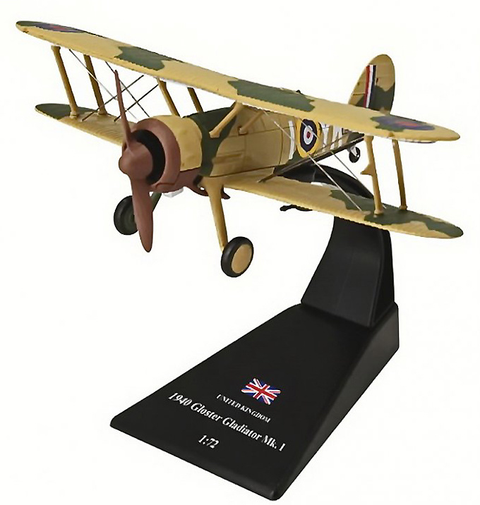 Gloster Gladiator Mk1, Great Britain, 1940, 1:72, Amercom 