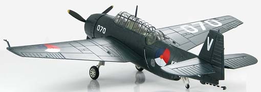 Grumman TBM-3E2, Dutch Aviation Navy, 1954, 1:72, Hobby Master 