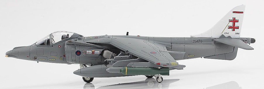 Harrier GR.9A, RAF Coningsby Air Base, March 2006, 1:72, Hobby Master 