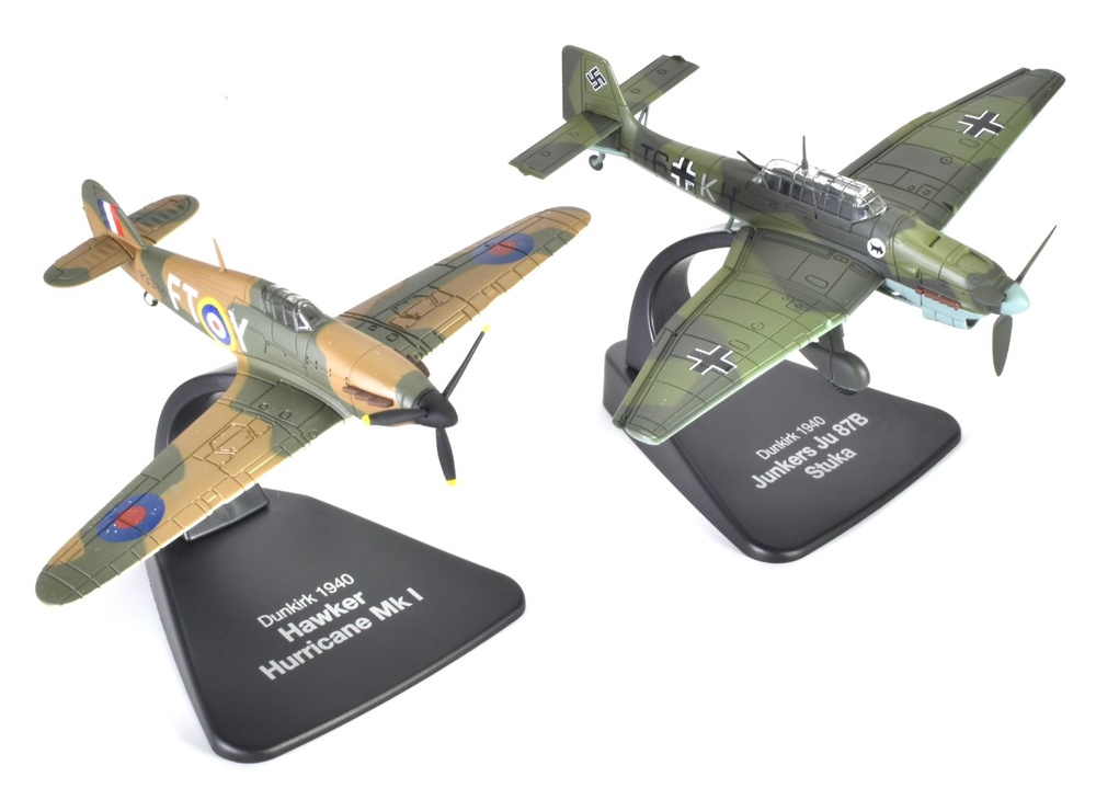 Hawker Hurricane Mk. I + Junkkers Ju 87B Stuka, Dunkirk 1940, 1:72, Atlas 