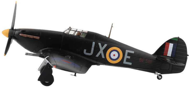 Hawker Hurricane Mk.IIc B581, Lt. Karel M. Kuttlelwasher, No.1 Sqd, Tangmere, 1942, 1:48, Hobby Master 