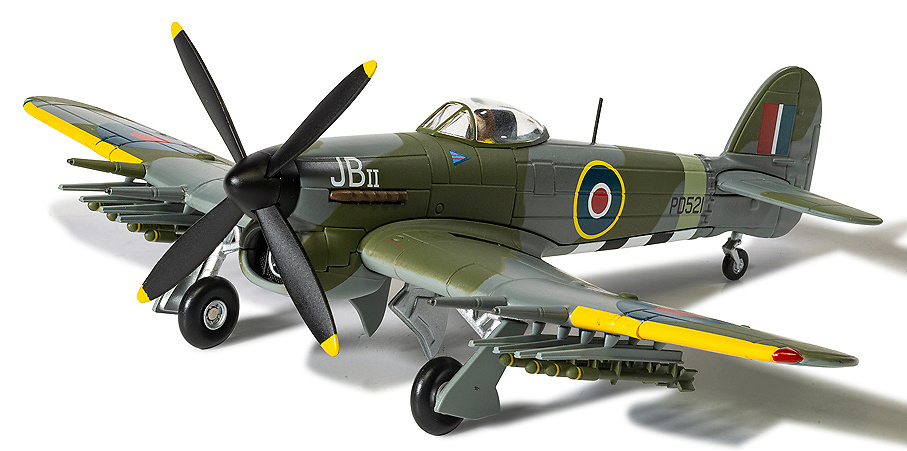 Hawker Typhoon IB MN935 JB II, W CMDR J R Baldwin, 146 Wing RAF, June 1944 1:72, Corgi 