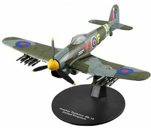 Hawker Typhoon Mk.1b, RAF, 2º WW II, 1:72, DeAgostini 