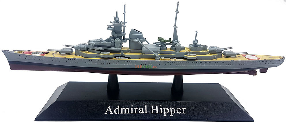 Heavy Cruiser Admiral Hipper, Kriegsmarine, 1939, 1: 1250, DeAgostini 