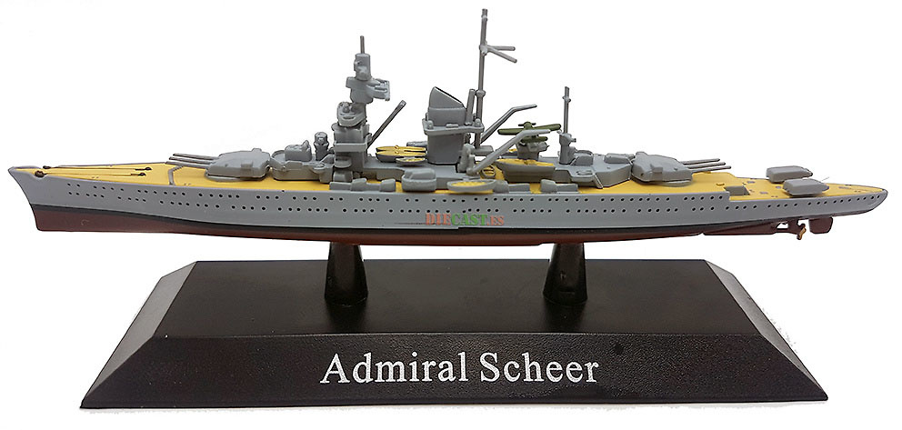 Heavy Cruiser Admiral Scheer, Kriegsmarine, 1933, 1: 1250, DeAgostini 