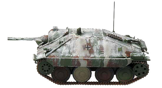 Hetzer (Flamm) 17.SS PD, Operation Nordwind, 1941, 1:72, Panzerstahl 