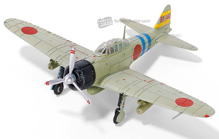 IJN Mitsubishi A6M2b (Model 21) Zero, 4th Hokotai, Carrier Hiryu, Pearl Habour 1941, 1:72, Forces of Valor 