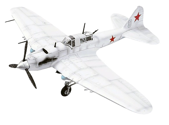 Il-2 Sturmovik,Soviet Air Force, M. Gareyev, USSR, Battle of Stalingrad, 1942, 1:72, Legion 