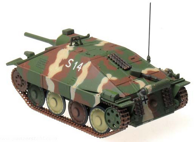 Jagdpanzer 38 Hetzer (Flamm) 17.SS PD, Alsace, January 1945, 1:72, Panzerstahl 