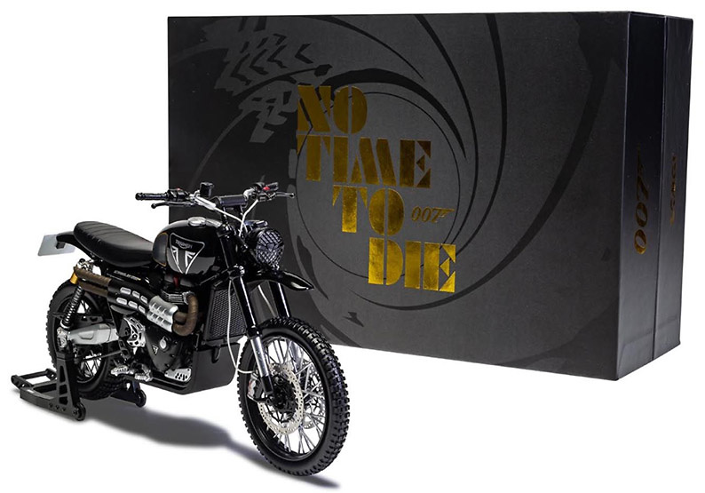 James Bond Triumph Scrambler 1200 (Matera) No Time to Die, 1:12, Corgi 