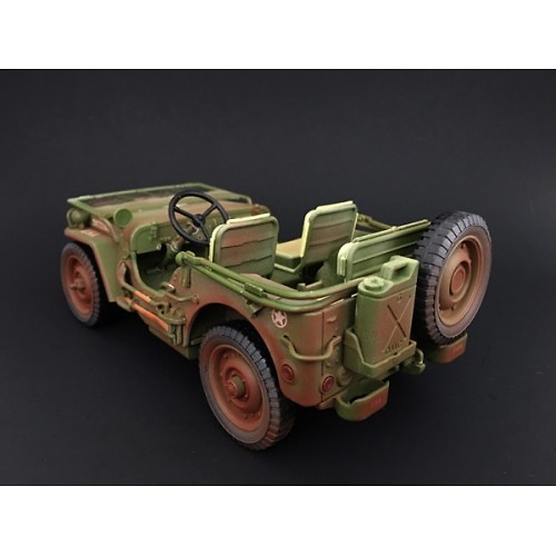 Jeep US Army, Military Police (with marks of use), World War II, 1:18, American Diorama 