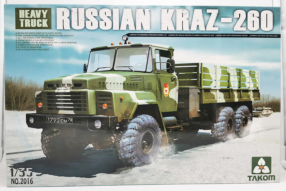 Kraz-260, Heavy Truck, Russia, 1:35, Takom 