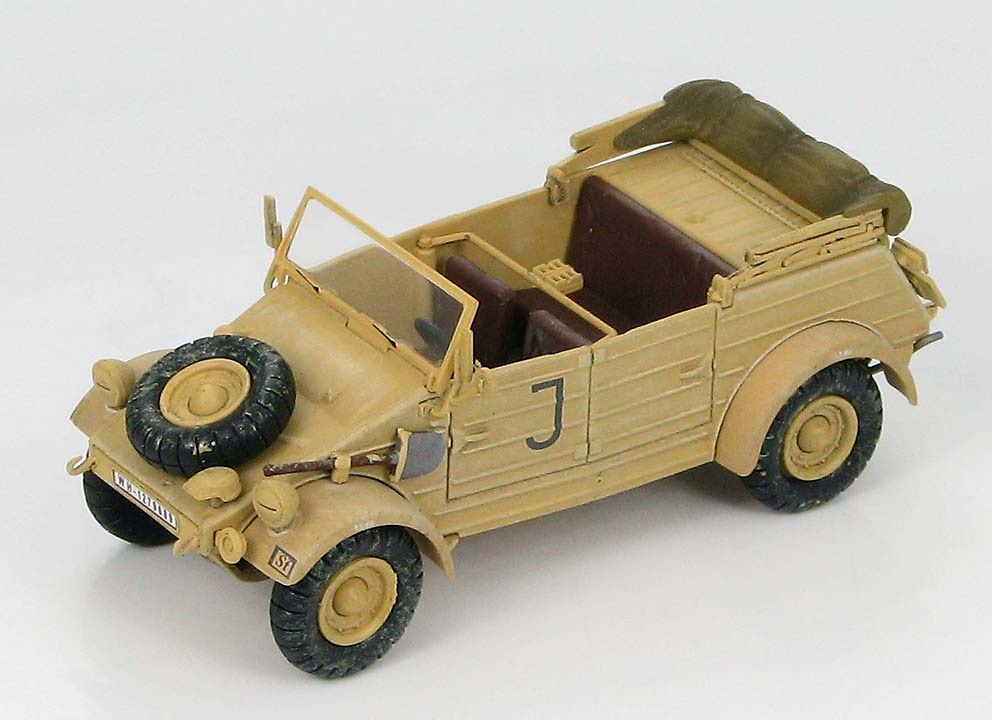 Kubelwagen Type 82 Afrika Korps sPzAbt 501 HQ Company, Tunisia 1943, 1:48, Hobby Master 