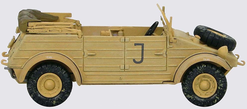 Kubelwagen Type 82 Afrika Korps sPzAbt 501 HQ Company, Tunisia 1943, 1:48, Hobby Master 