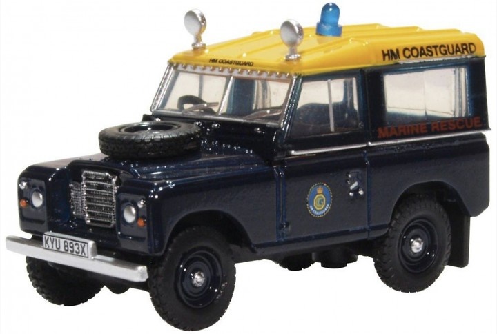 Land Rover Serie III, SWB, HM Coastguard, 1:76, Oxford 