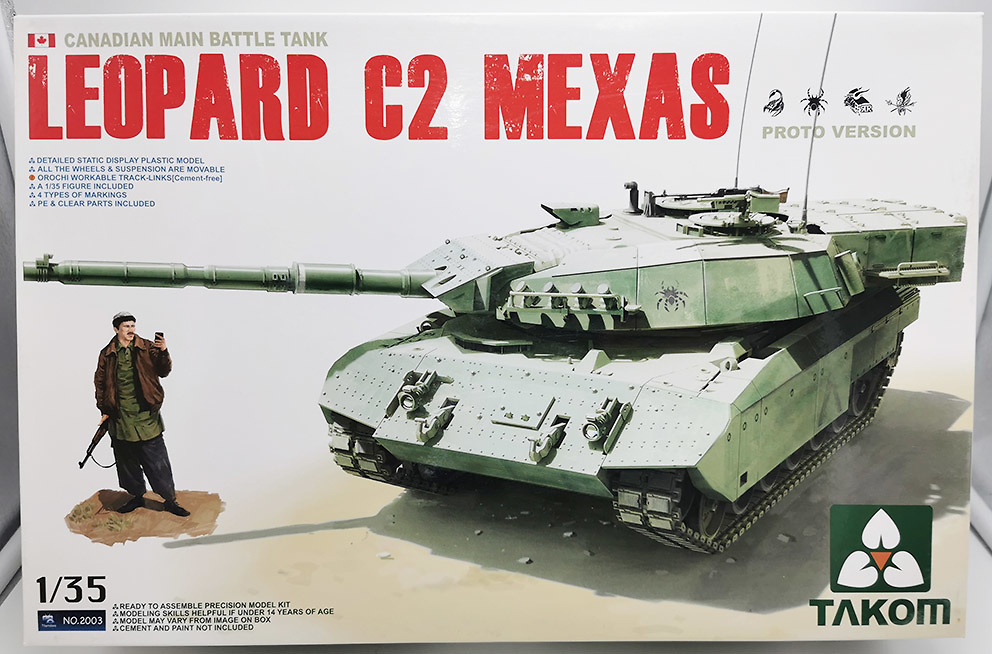 Leopard C2 Mexas, Canadian Main Battle Tank, 1:35, Takom 