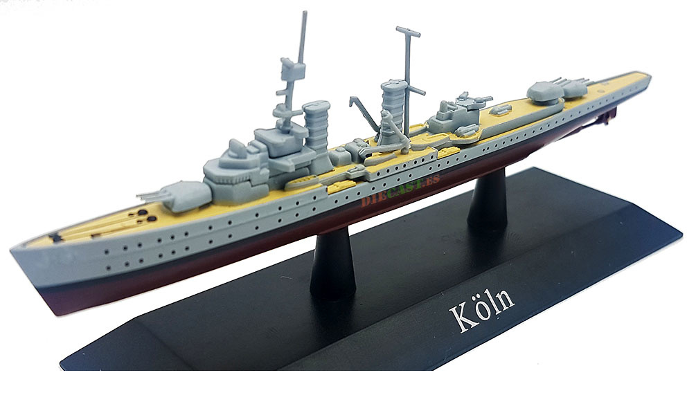 Light Cruise Köln, Kriegsmarine, 1930, 1: 1250, DeAgostini 