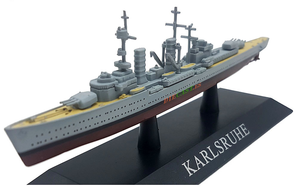 Light Cruiser Karlsruhe, Kriegsmarine, 1927, 1: 1250, DeAgostini 