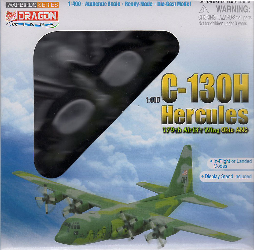 Lockheed C-130H Hercules, 179th Airlift Wing, Ohio ANG, 1:400, Dragon Wings 