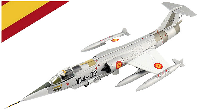 Lockheed F-104G Starfighter C8-2/104-02, Spanish Air Force, 2017, 1:72, Hobby Master 