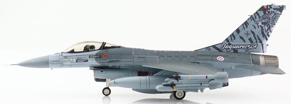 Lockheed F-16AM, 301 Sqn Jaguares, Força Aerea Portuguesa, NATO Tiger Meet 2011, 1:72, Hobby Master 