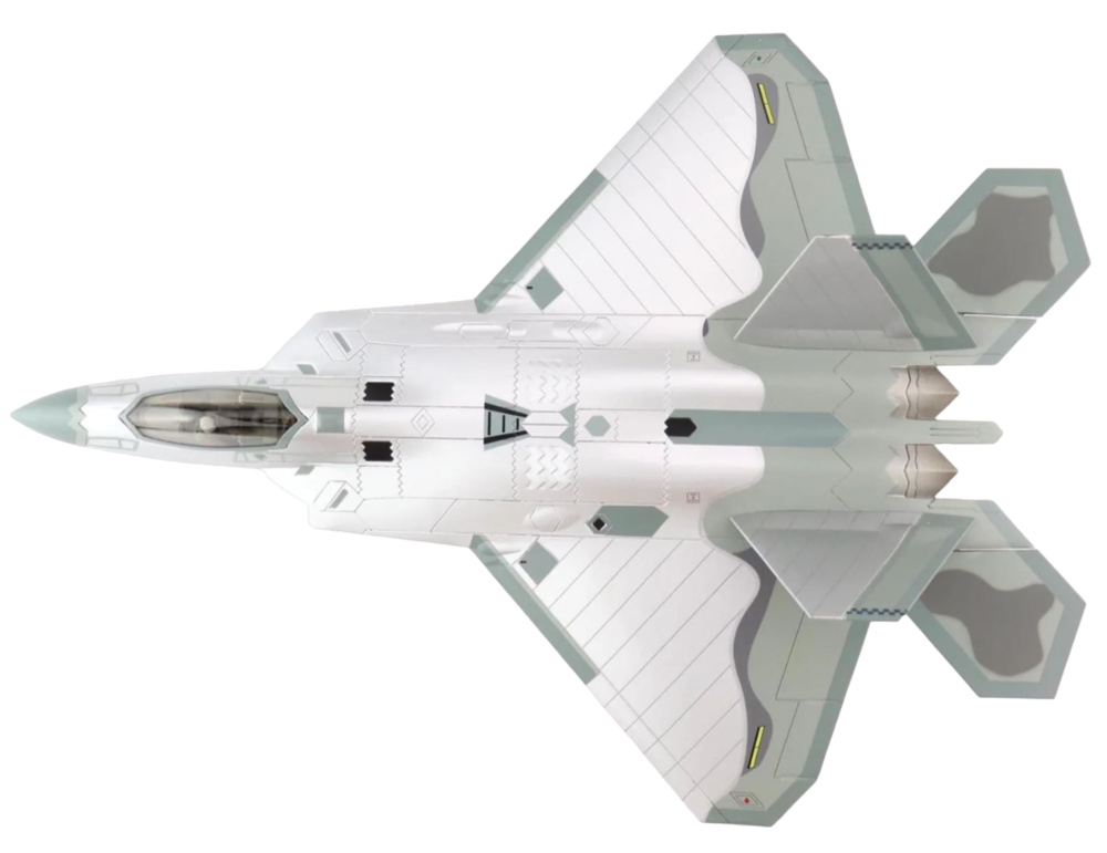 Lockheed F-22A Raptor USAF 422nd, Mirror Paint Finish, Nellis AFB, NV, November 2021, 1:72, Hobby Master 