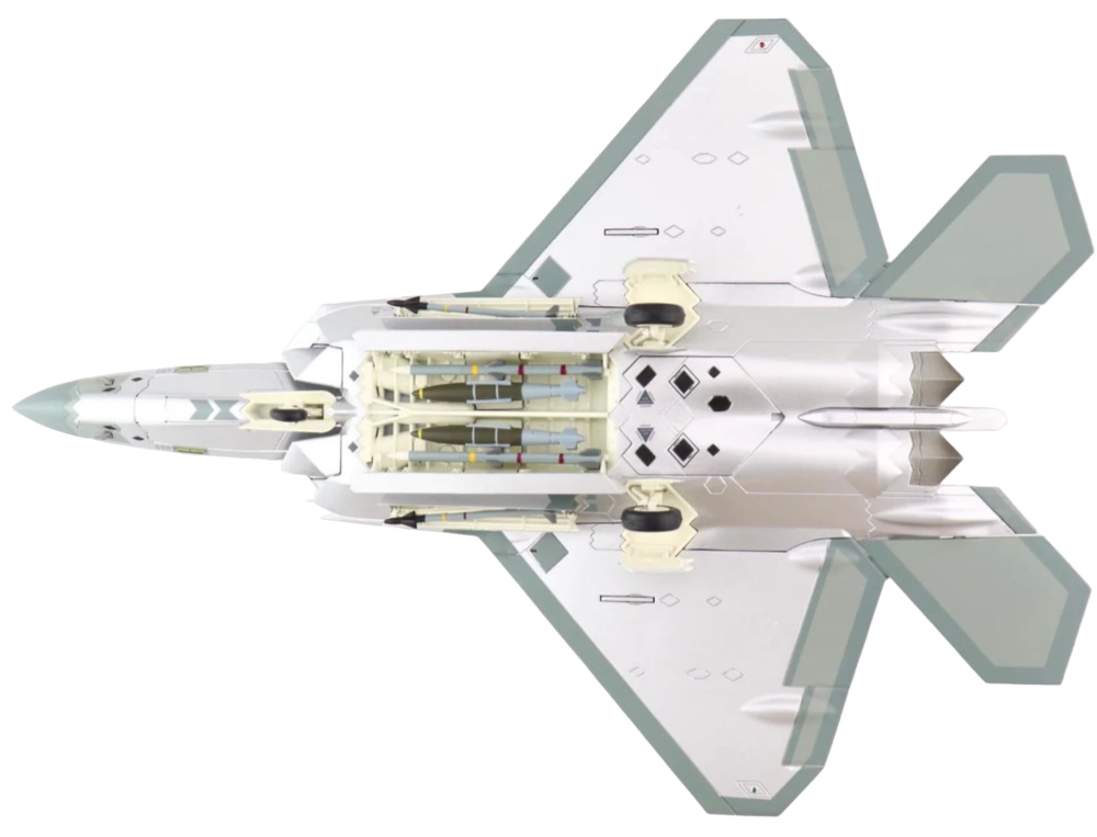 Lockheed F-22A Raptor USAF 422nd, Mirror Paint Finish, Nellis AFB, NV, November 2021, 1:72, Hobby Master 