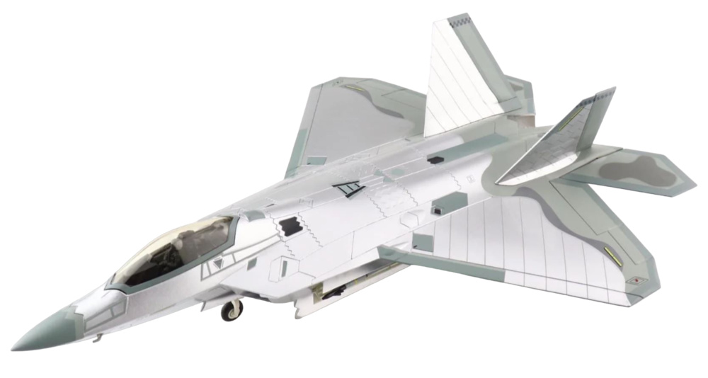 Lockheed F-22A Raptor USAF 422nd, Mirror Paint Finish, Nellis AFB, NV, November 2021, 1:72, Hobby Master 