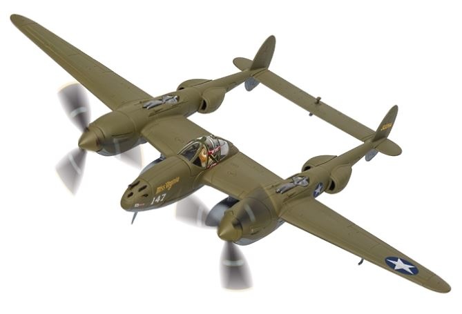 Lockheed P-38G Lightning, USAAF 347th FG, 339th FS, 43-2264 Miss Virginia, Solomon Islands, Operation Vengeance, 1943, 1:72, Corgi 