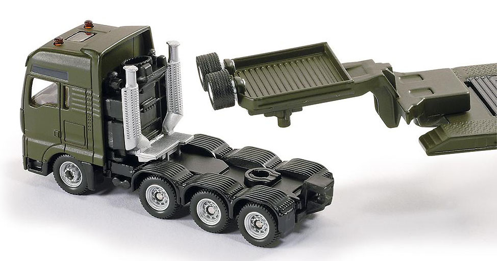 Low loader with tank, 1:87, Siku 