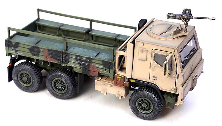 M1083 FMTV, Armored 6x6 5-Ton Truck with Gun Dual Camouflage US Army, 1:72, Panzerkampf 