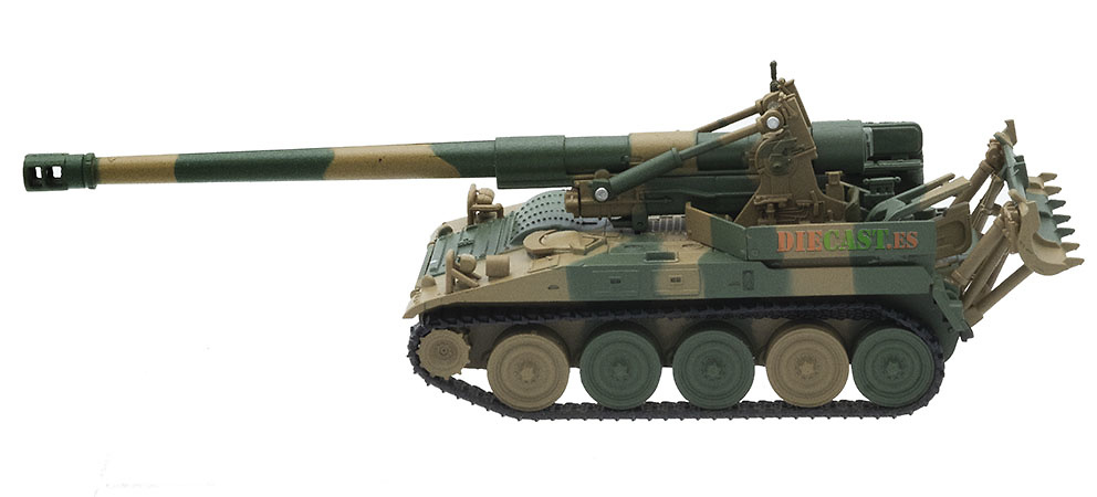 M110 Self-Propelled Howitzer, 203 mm., JGSDF, Japan, 1:72, DeAgostini 