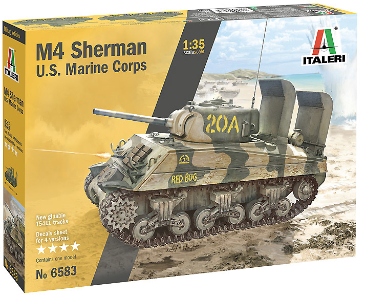 M4 Sherman, U.S. Marine Corps, 1:35, Italeri 