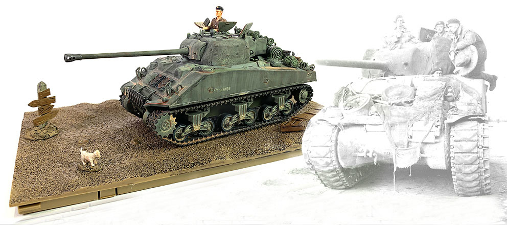 M4 Sherman Firefly, British Army 8th Armored, Bgd 13/18th Hussars, Normandy, D-Day, , 1:32, Forces of Valor 