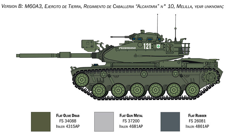 M60A3 Patton, 1:35, Italeri 