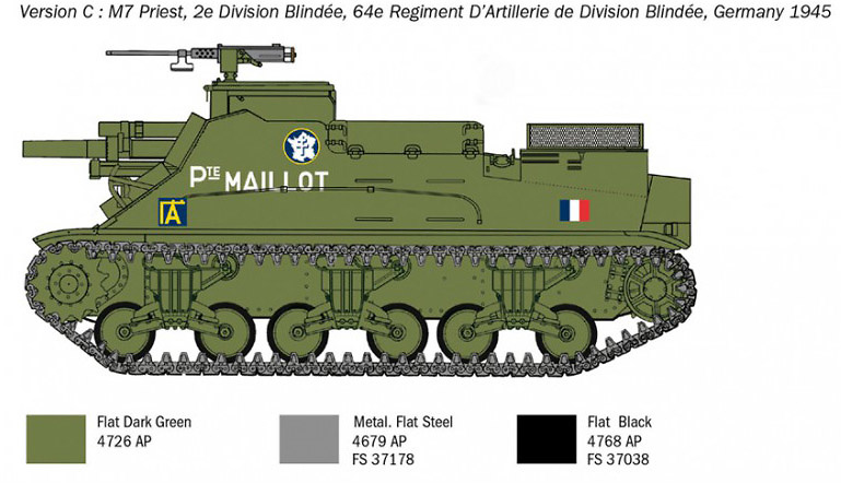 M7 Priest APC, 1:35, Italeri 