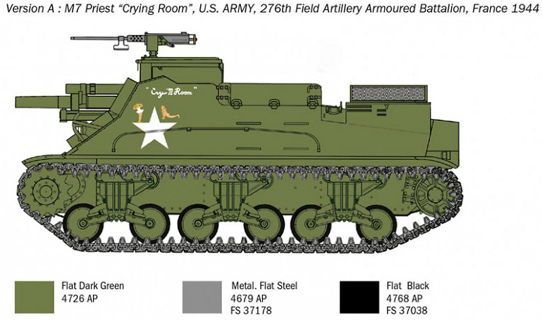 M7 Priest APC, 1:35, Italeri 