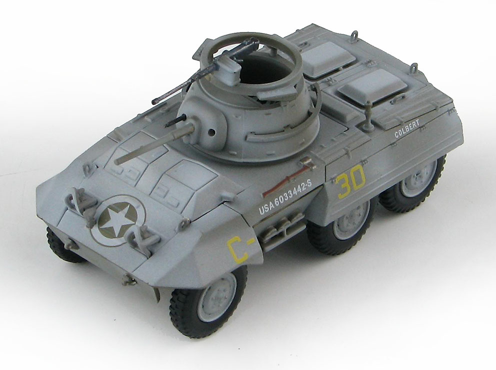 M8 Greyhound Armored Car C-30, Ardennes Forest, December 1944, 1:72, Hobby Master 