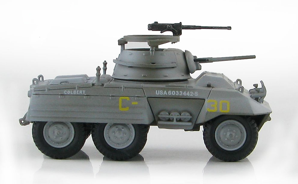 M8 Greyhound Armored Car C-30, Ardennes Forest, December 1944, 1:72, Hobby Master 