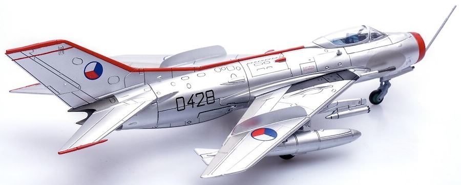 MIG-19S (S-105) Farmer C,Black 0428, 1st Flight, Czechoslovak AF, Bechyne AB, 1964, 1:72, Panzerkampf 