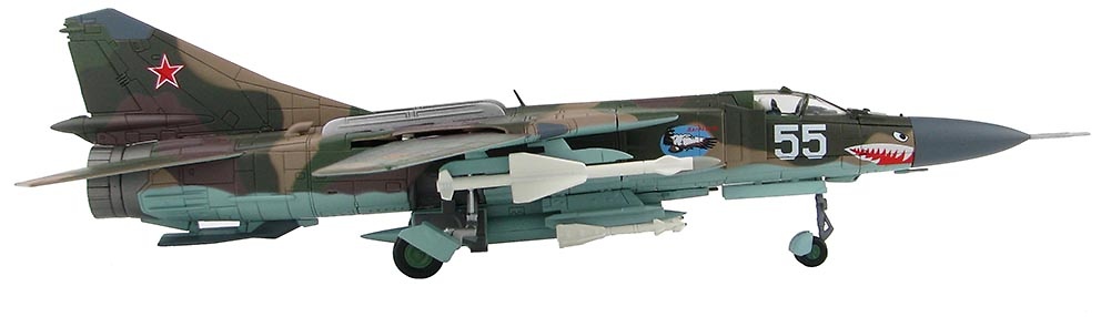 MIG-23MLD White 55, 120 IAP, Bagram AB, Afghanistan 1989, 1:72, Hobby Master 