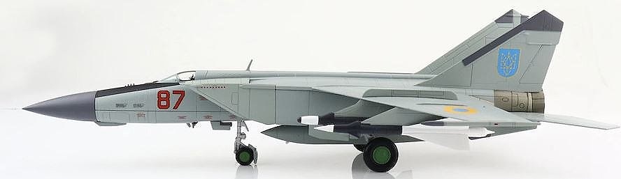 MIG-25PDS Foxbat Red 87, 933rd FAR Air Defense of Ukraine, 1995, 1:72, Hobby Master 