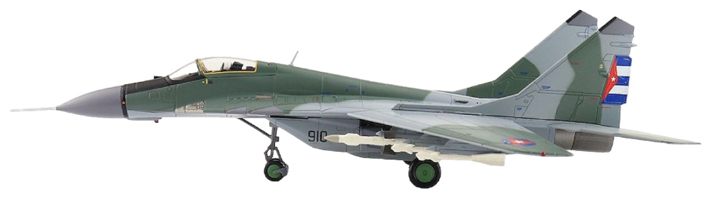 MIG-29A Fulcrum 231st FS, Cuban Revolutionary Air Force, San Julian Air Base, 1997, 1:72, Hobby Master 